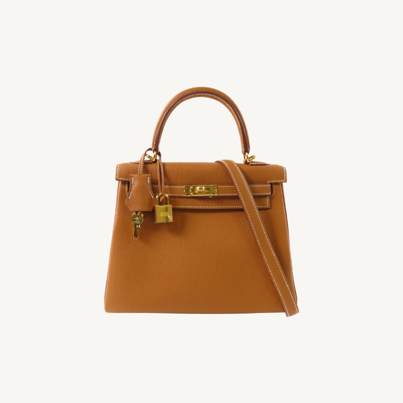 Kelly 25 Togo Gold GHW