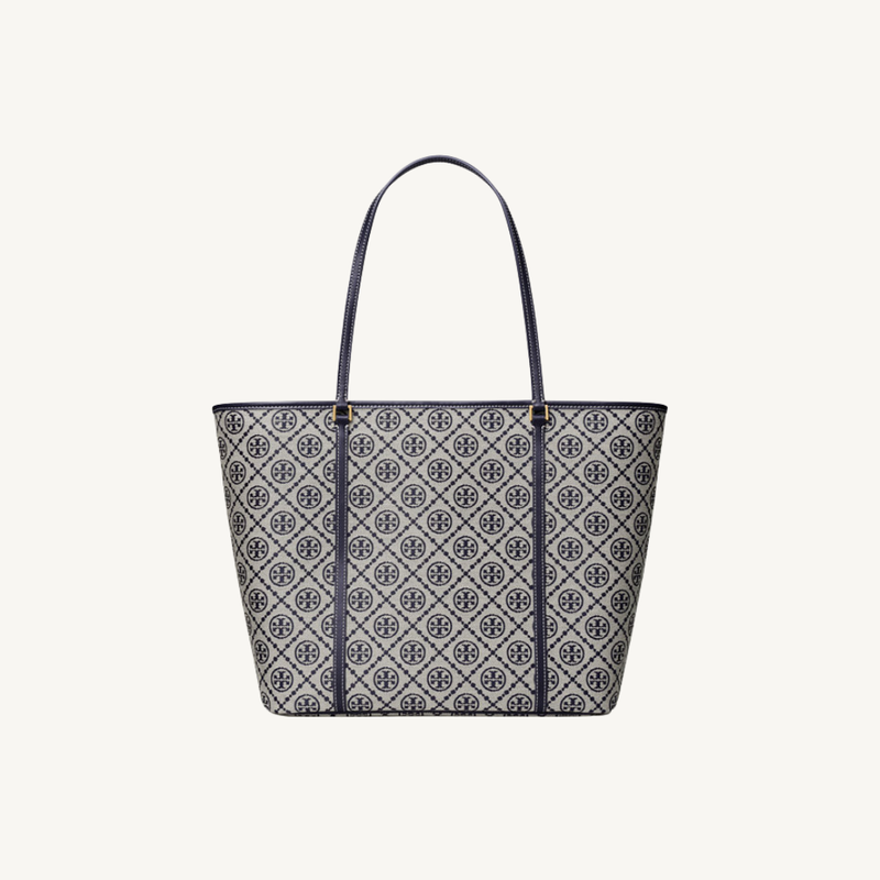 T Monogram Zip Tote