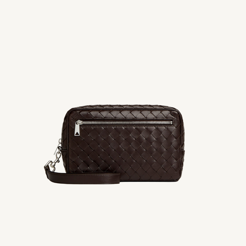 Intrecciato Pouch With Wristlet