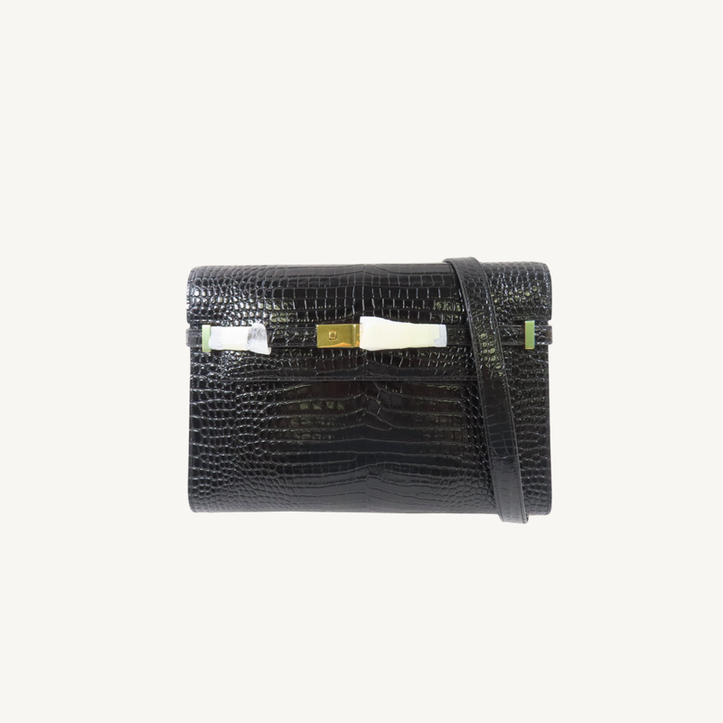 Manhattan Crocodile-Embossed Manhattan Bag