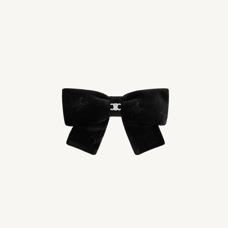 Celine Stamped Ribbon Hair Clip