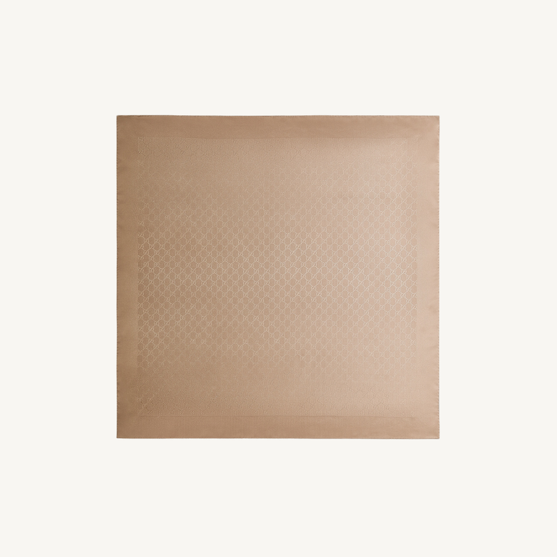 Printed Silk Jacquard Carré