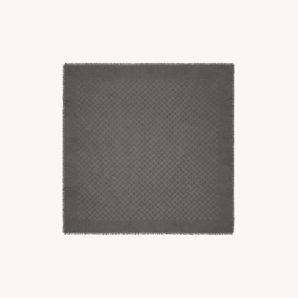 GG Wool & Silk Jacquard Shawl