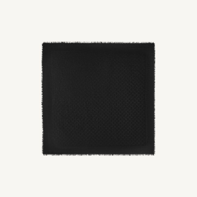 GG Wool & Silk Jacquard Shawl