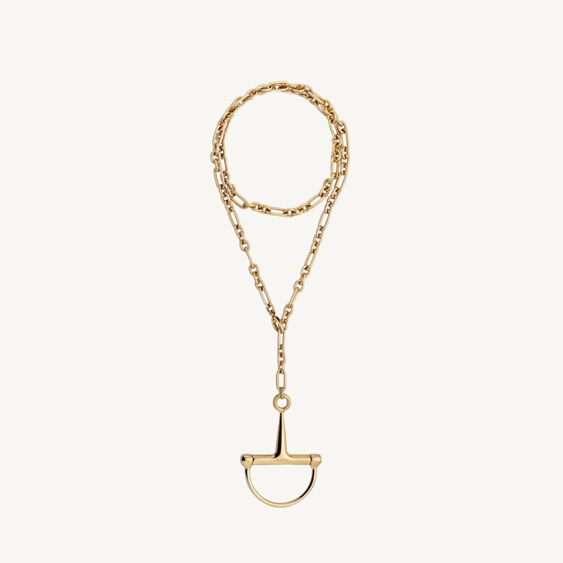 Half Horsebit Necklace