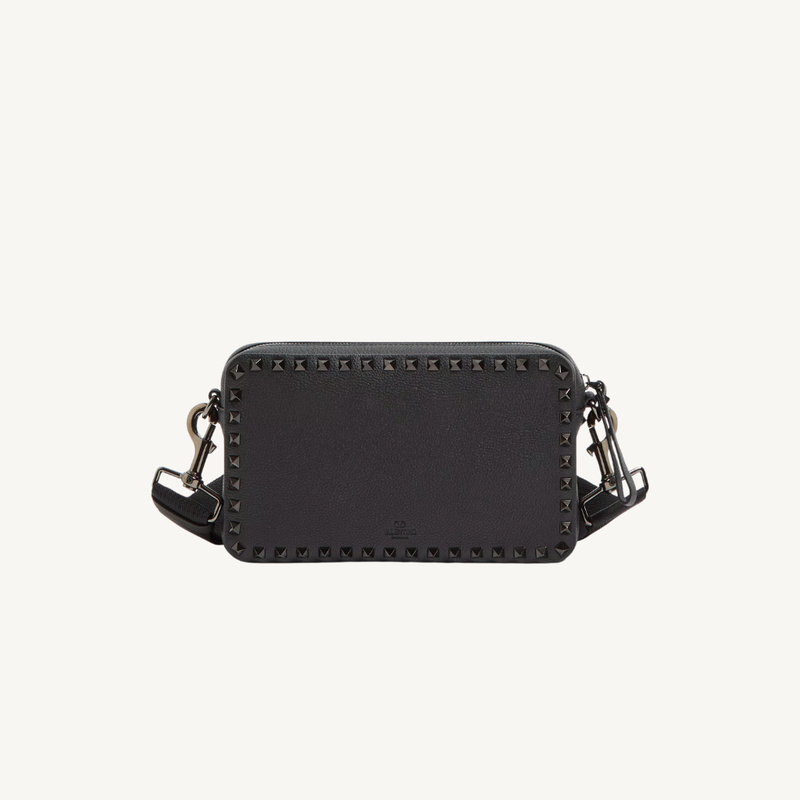 Rockstud Grainy Calfskin Crossbody Bag