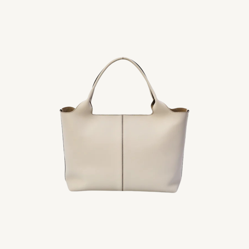 Shopping Bag in Leather Medium-Small