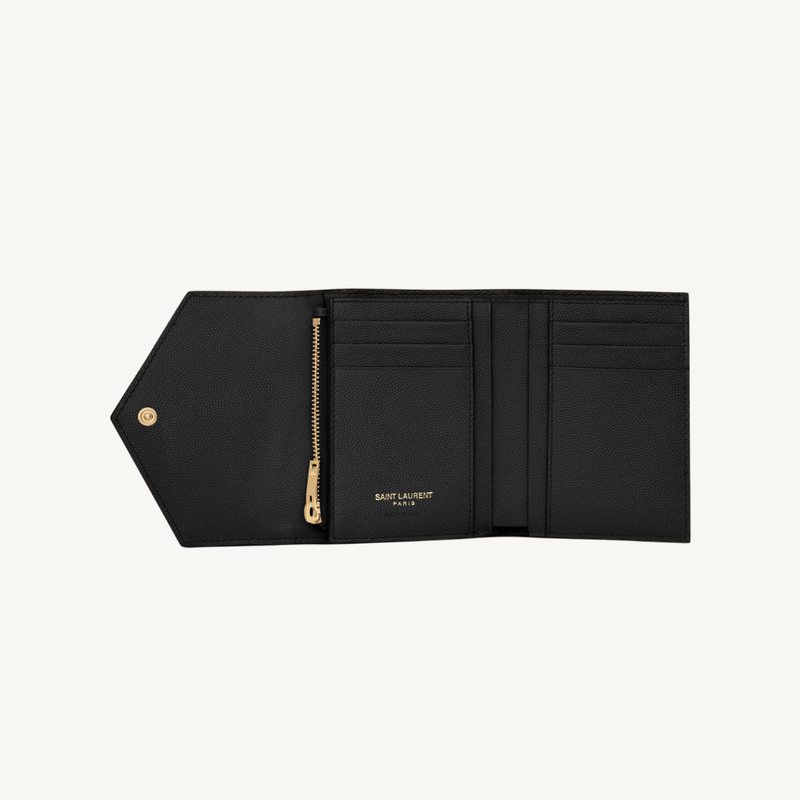 Cassandre Matelassé Compact Tri Fold Wallet