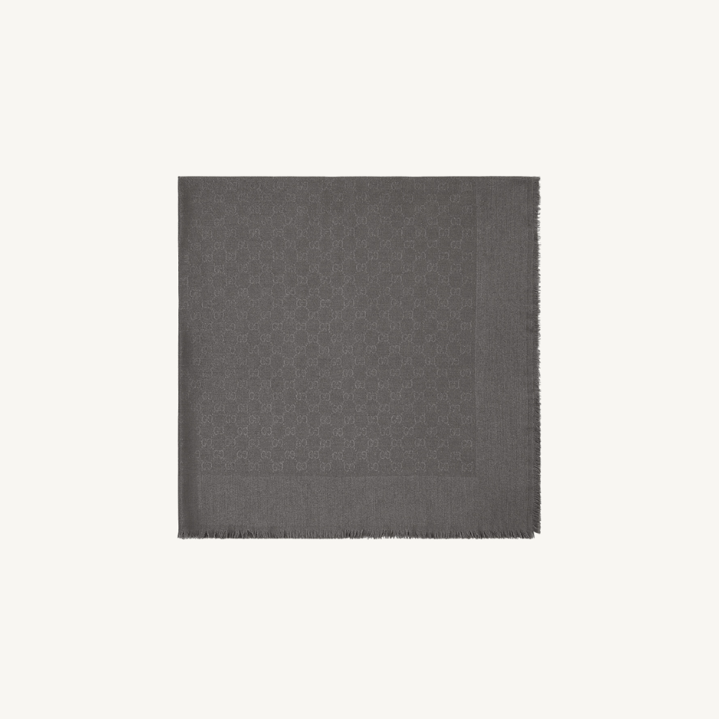 GG Wool & Silk Jacquard Shawl