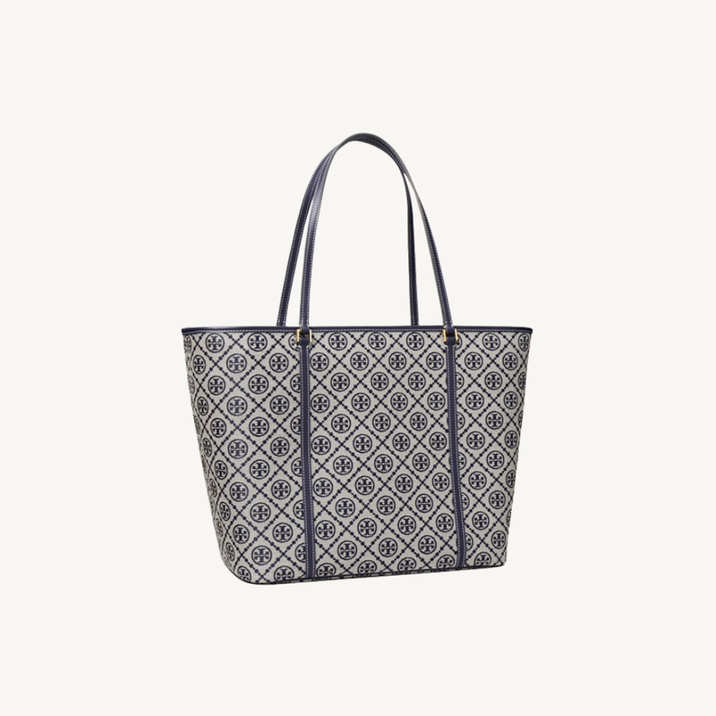 T Monogram Zip Tote