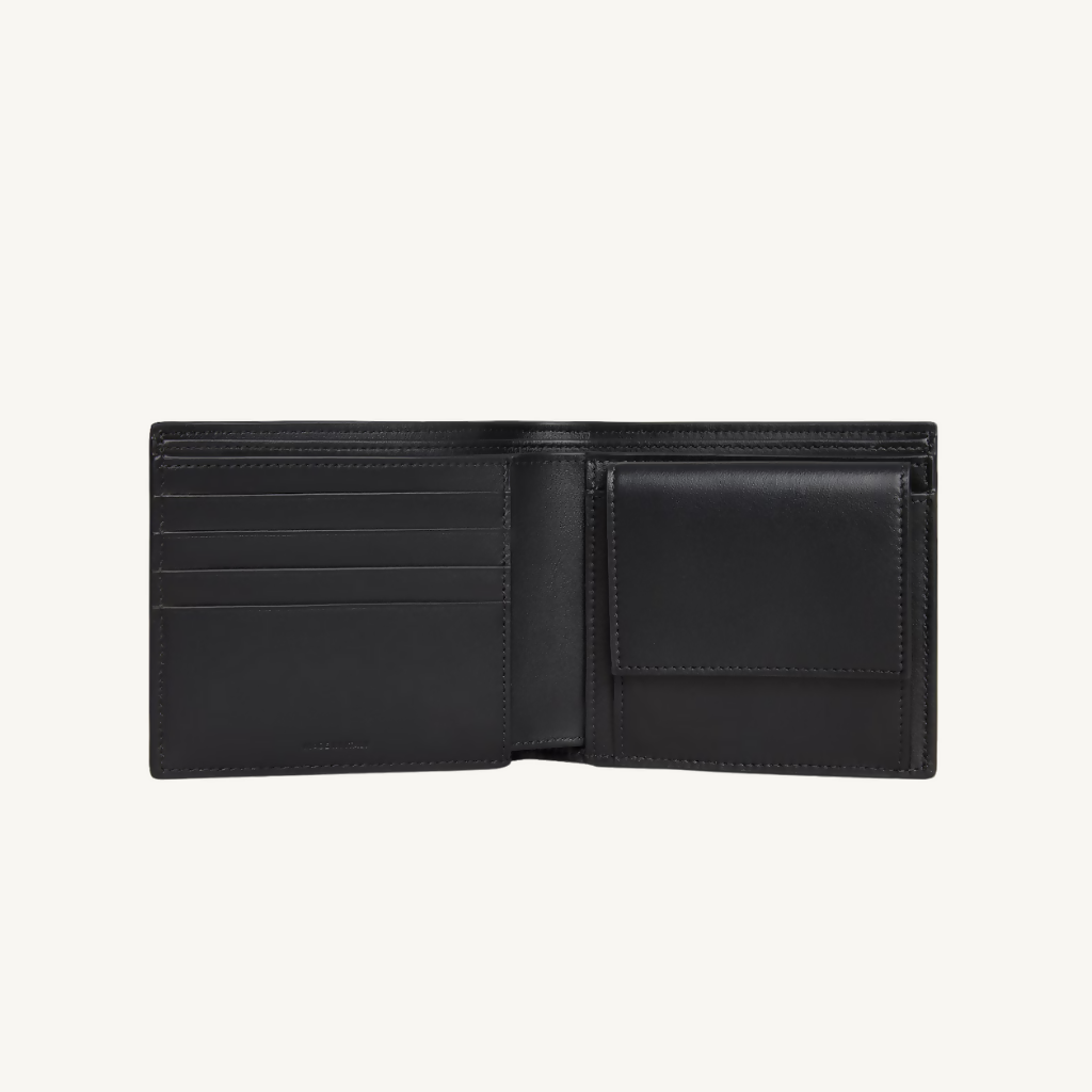 Grained Calfskin Bi-Fold Wallet