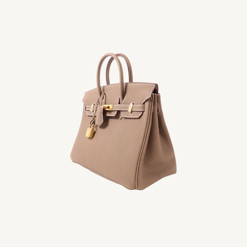 Birkin 25 Clemence Etoupe GHW