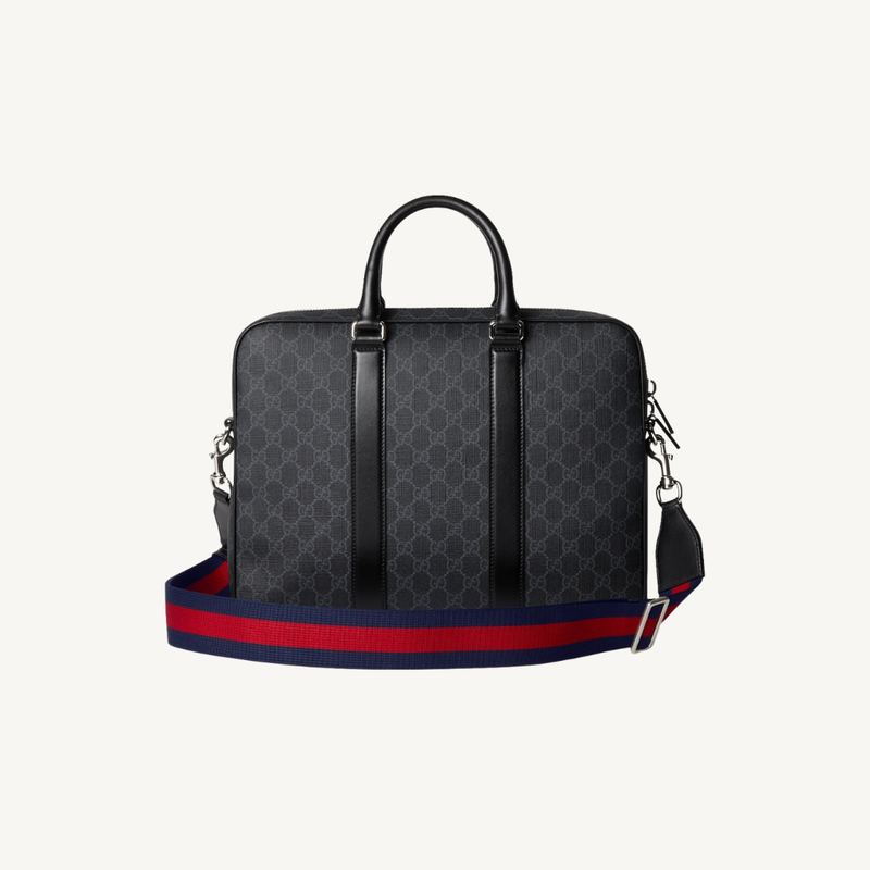GG Black Medium Briefcase