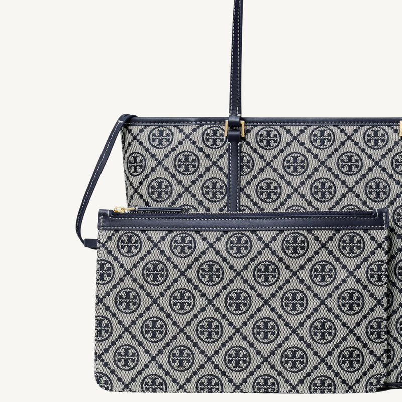 T Monogram Small Zip Tote