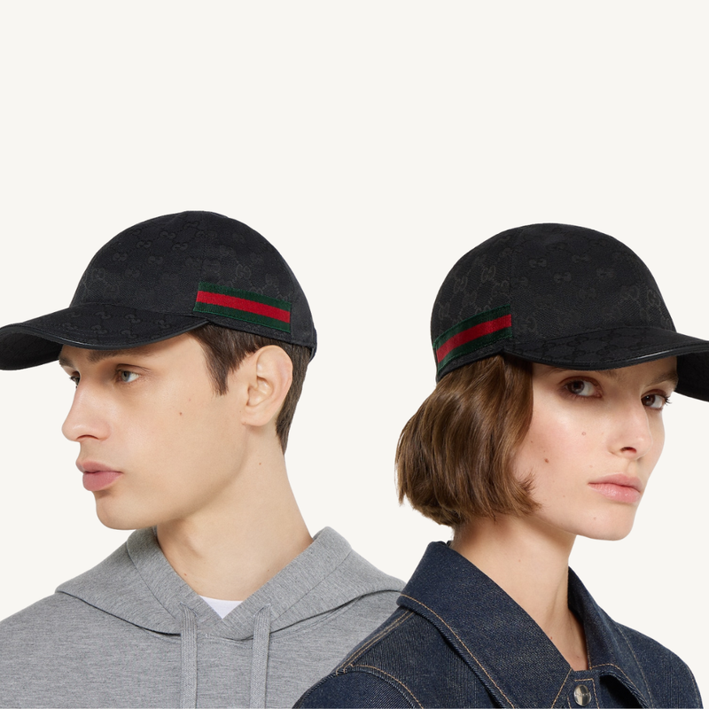 GG Canvas Baseball Hat With Web