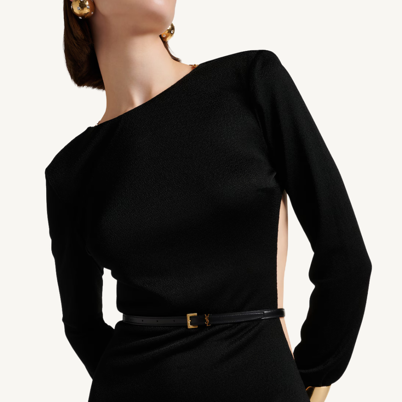 Cassandre Thin Belt with Square Buckle