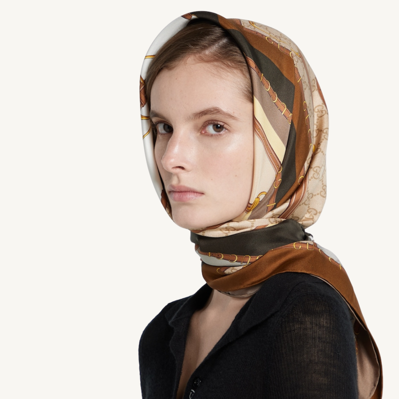 Printed Silk Twill Carré