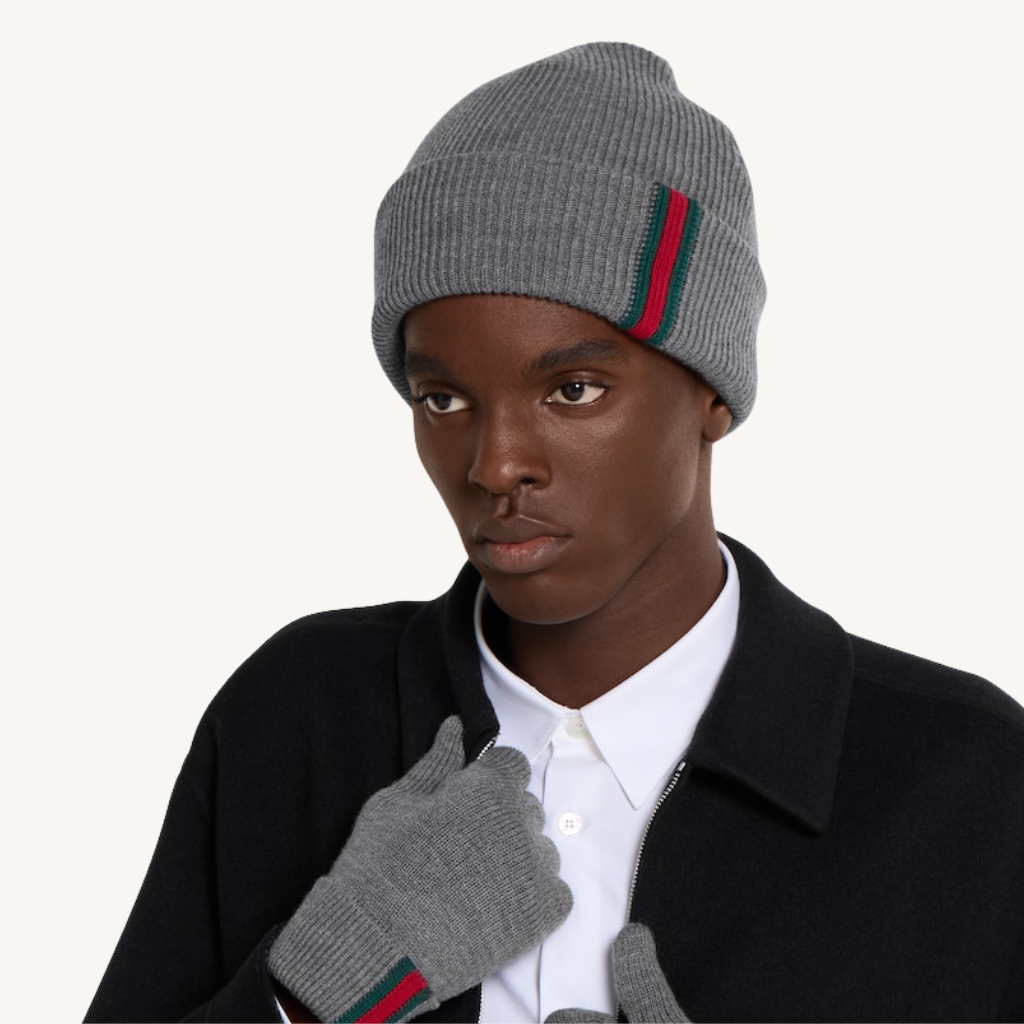 Wool Beanie with Web