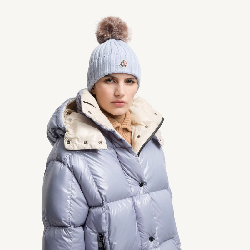 Wool Beanie with Pom Pom