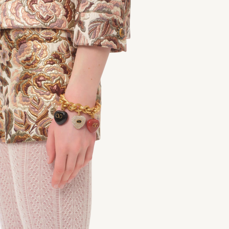 Coeur Royal Metal, Enamel & Swarovski® Crystal Bracelet