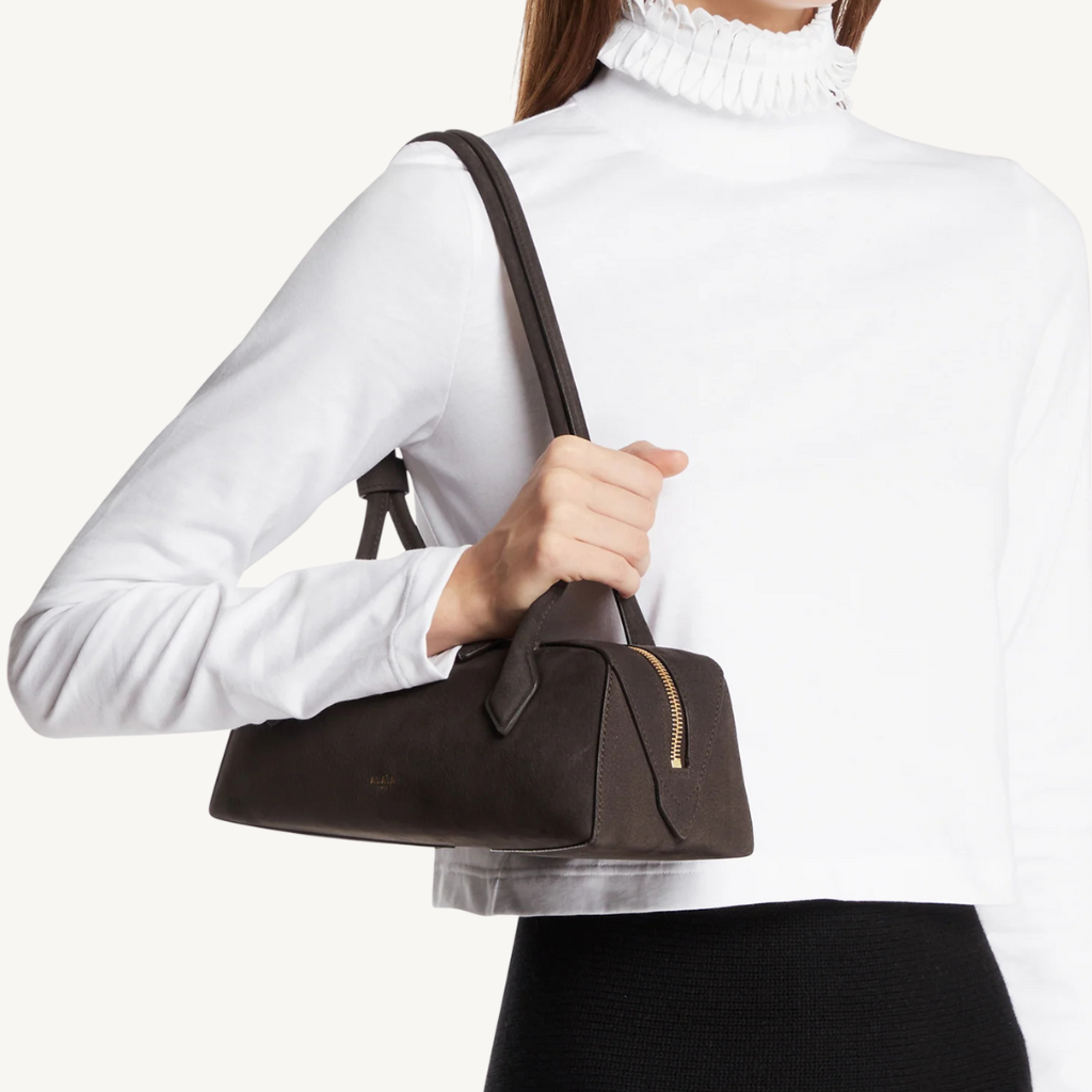 Le Teckel Medium Nubuck Bag