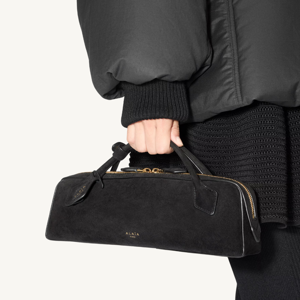 Le Teckel Suede Clutch