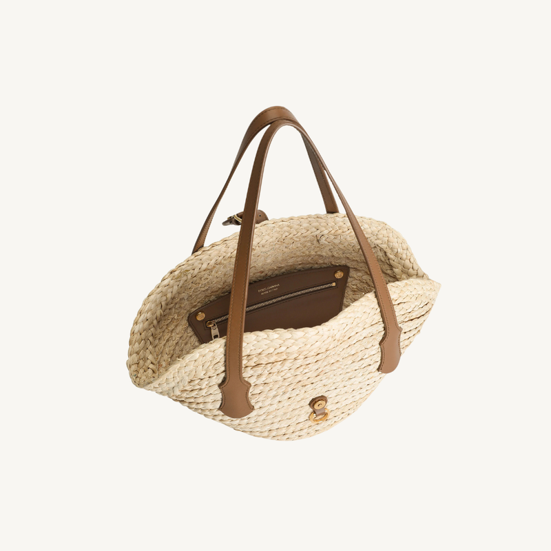 Capri Coffa Bag in Raffia