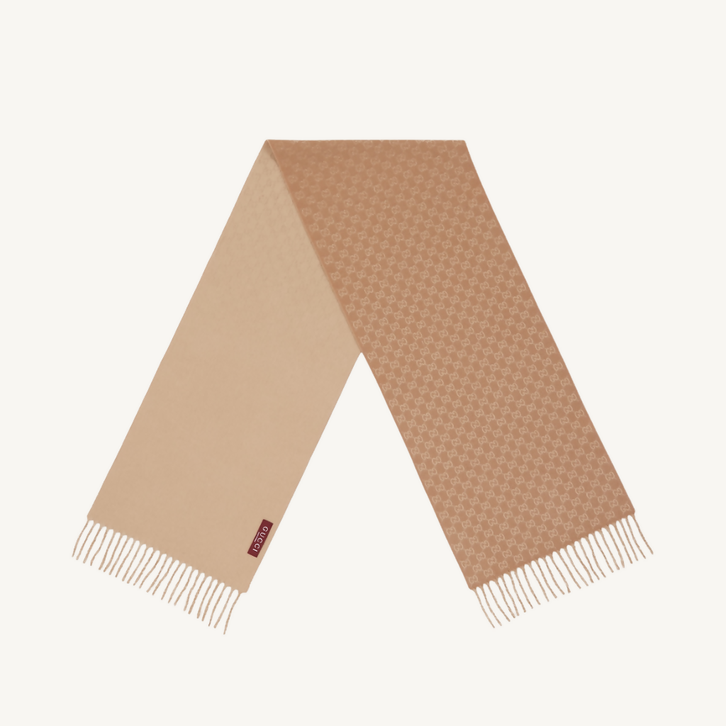 GG Wool Cashmere Scarf