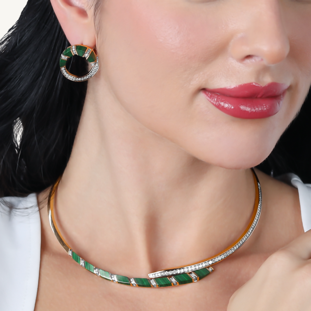 Angelina Malachite Choker