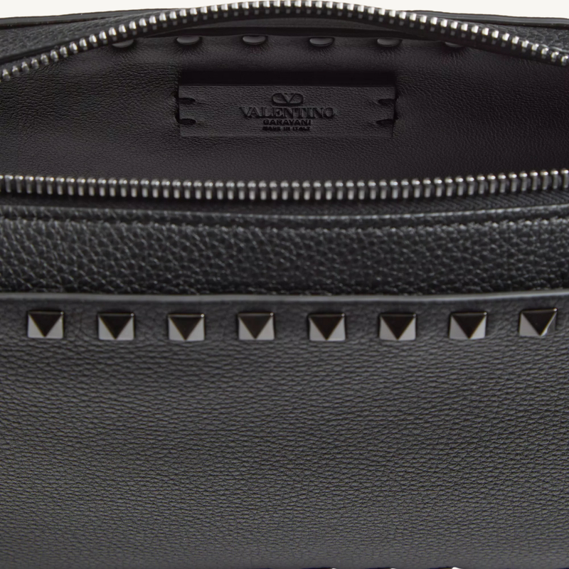 Rockstud Grainy Calfskin Crossbody Bag