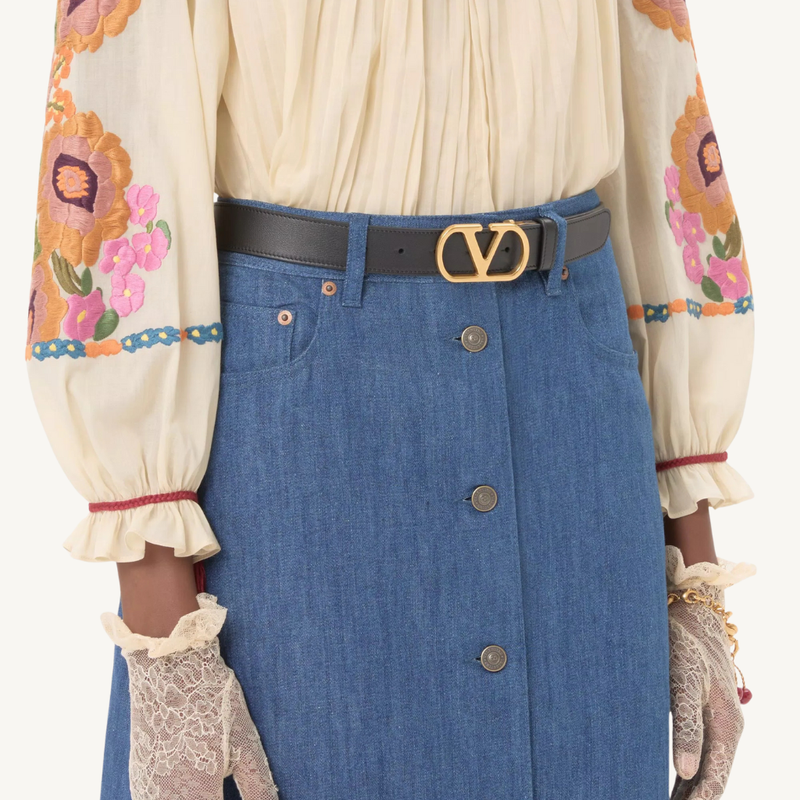 Vlogo Signature Reversible Belt