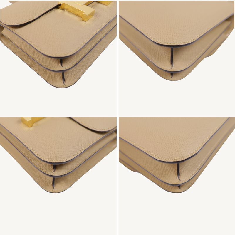 Constance Mini Veau Epsom Poussière GHW