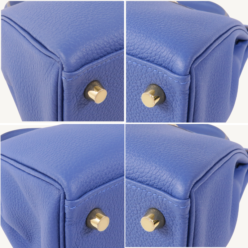 Kelly 25 Togo Bleu Tie GHW