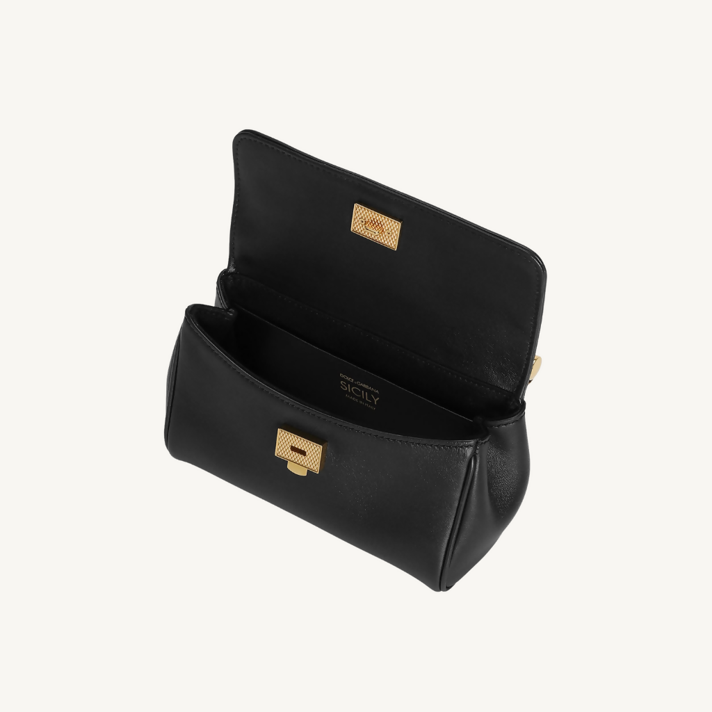 Mini My Sicily Handbag in Plongé Calfskin