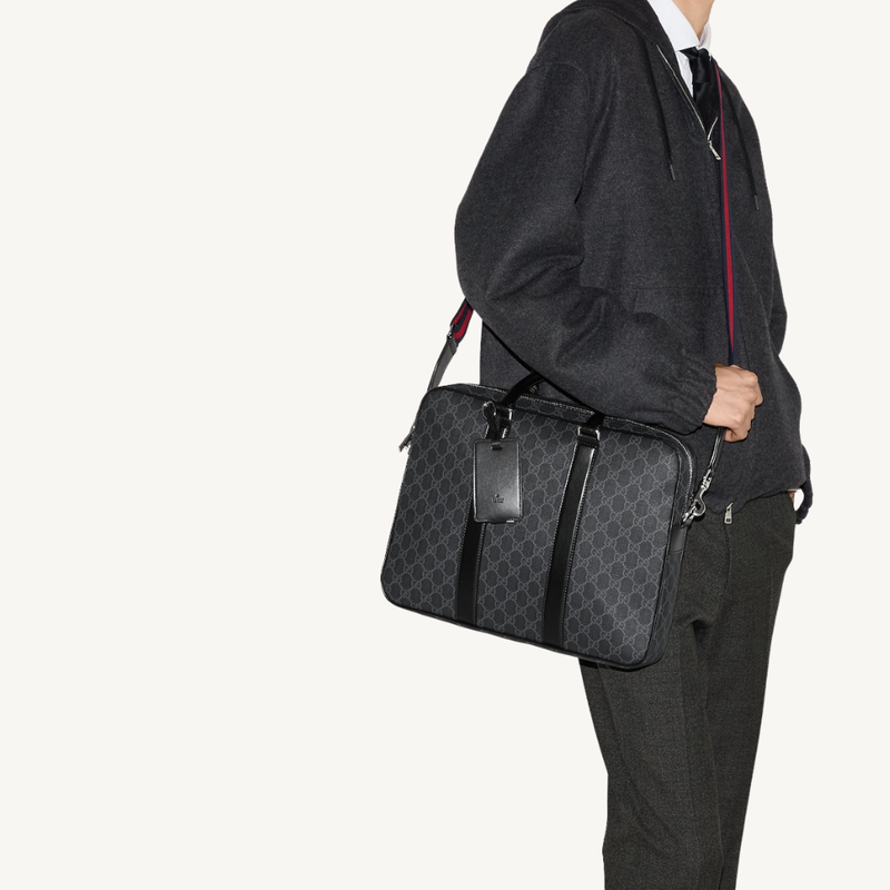 GG Black Medium Briefcase