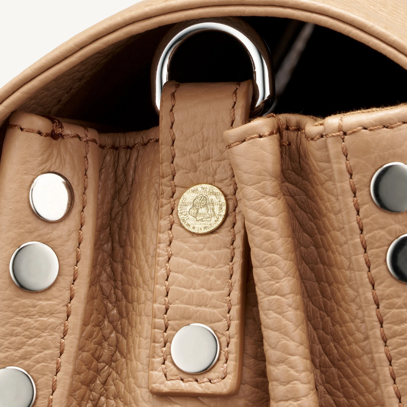 Small Postina Hammered Leather Bag