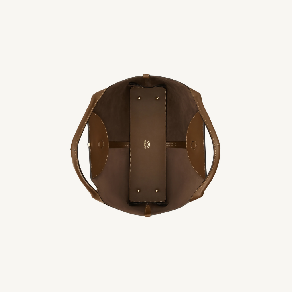 Shopping Bag in Leather Medium-Small