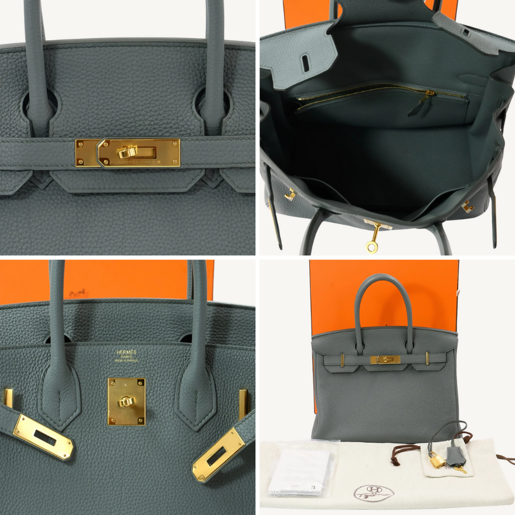 Birkin 30 Vert Amande Veau Togo GHW