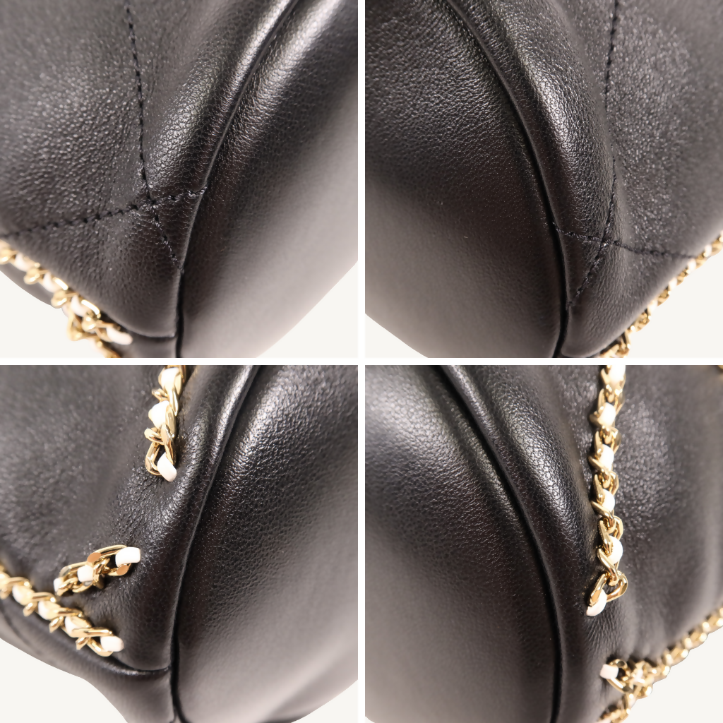 Entwined Chain Bucket Bag