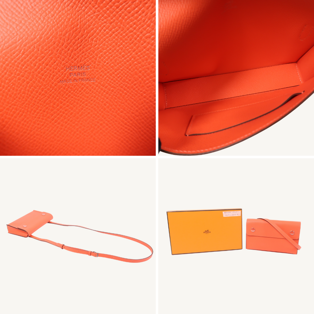 Hermesnap Epsom Orange Field