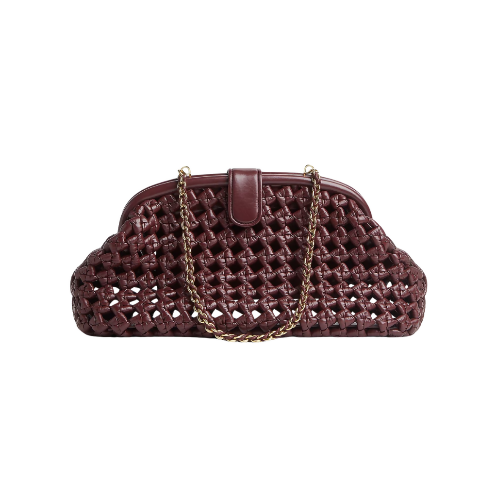 Bottega Veneta Large Lauren 1980 Clutch – Madder Brown | Thameen