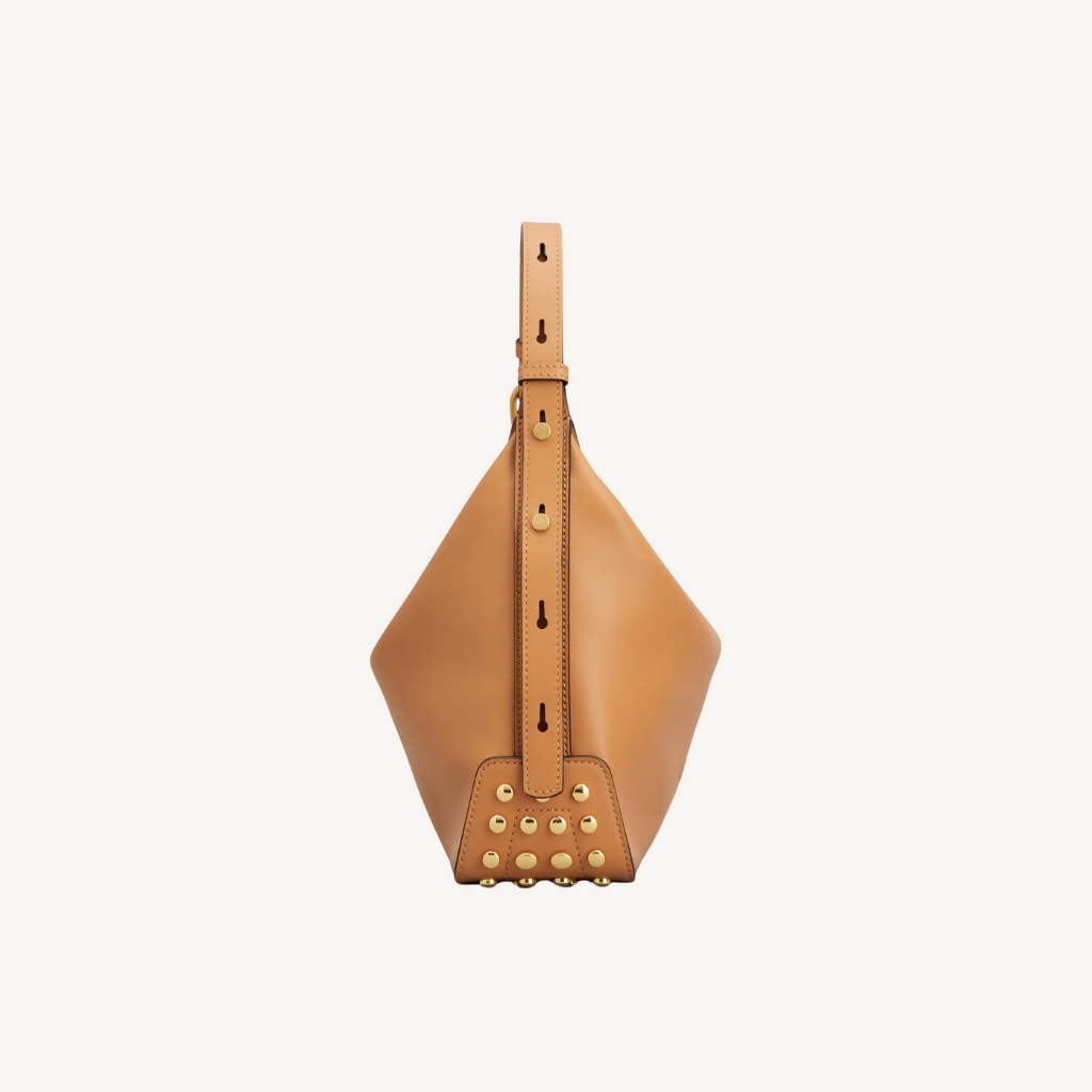 Metal Dots Mini Bag in Leather