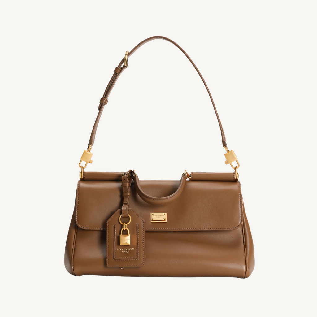 Medium My Sicily Handbag in Plongé Calfskin