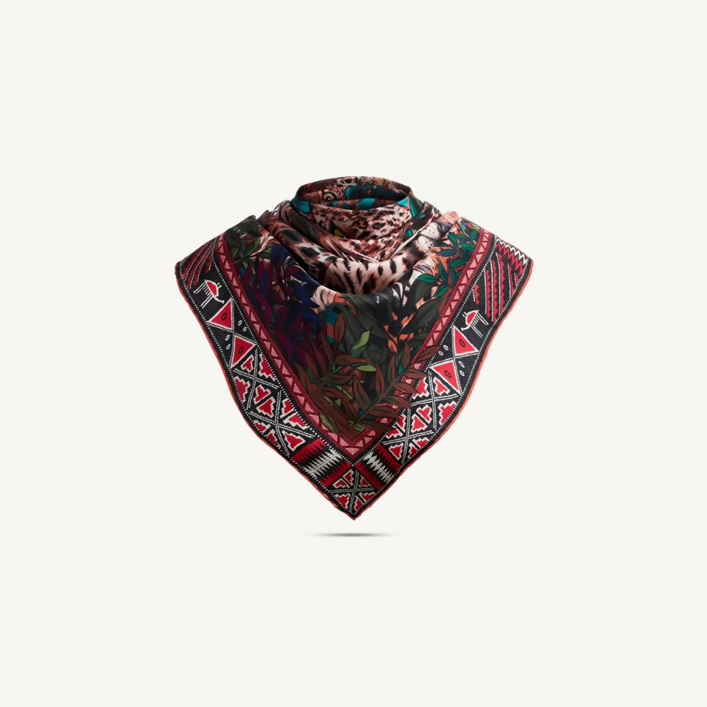 شال النمر العربي من الحرير