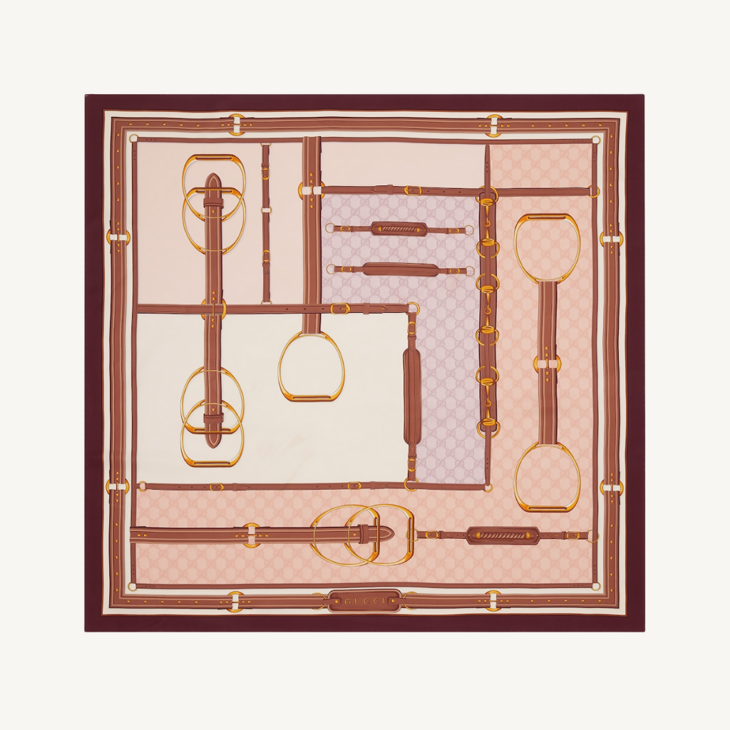 Printed Silk Twill Carré