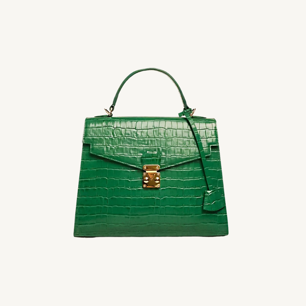 MÉLANGE Croc-Embossed Bag