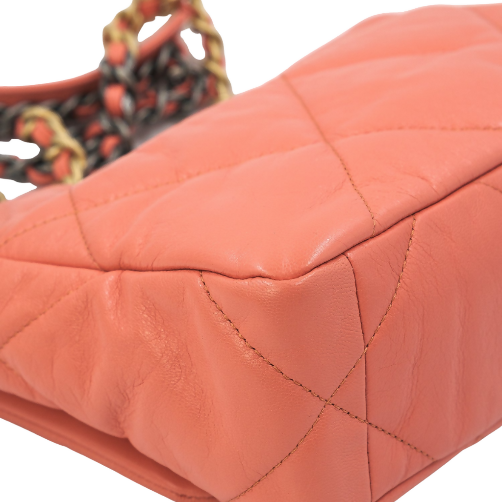 Chanel Medium Pink Salmon Lambskin 19 Flap Bag
