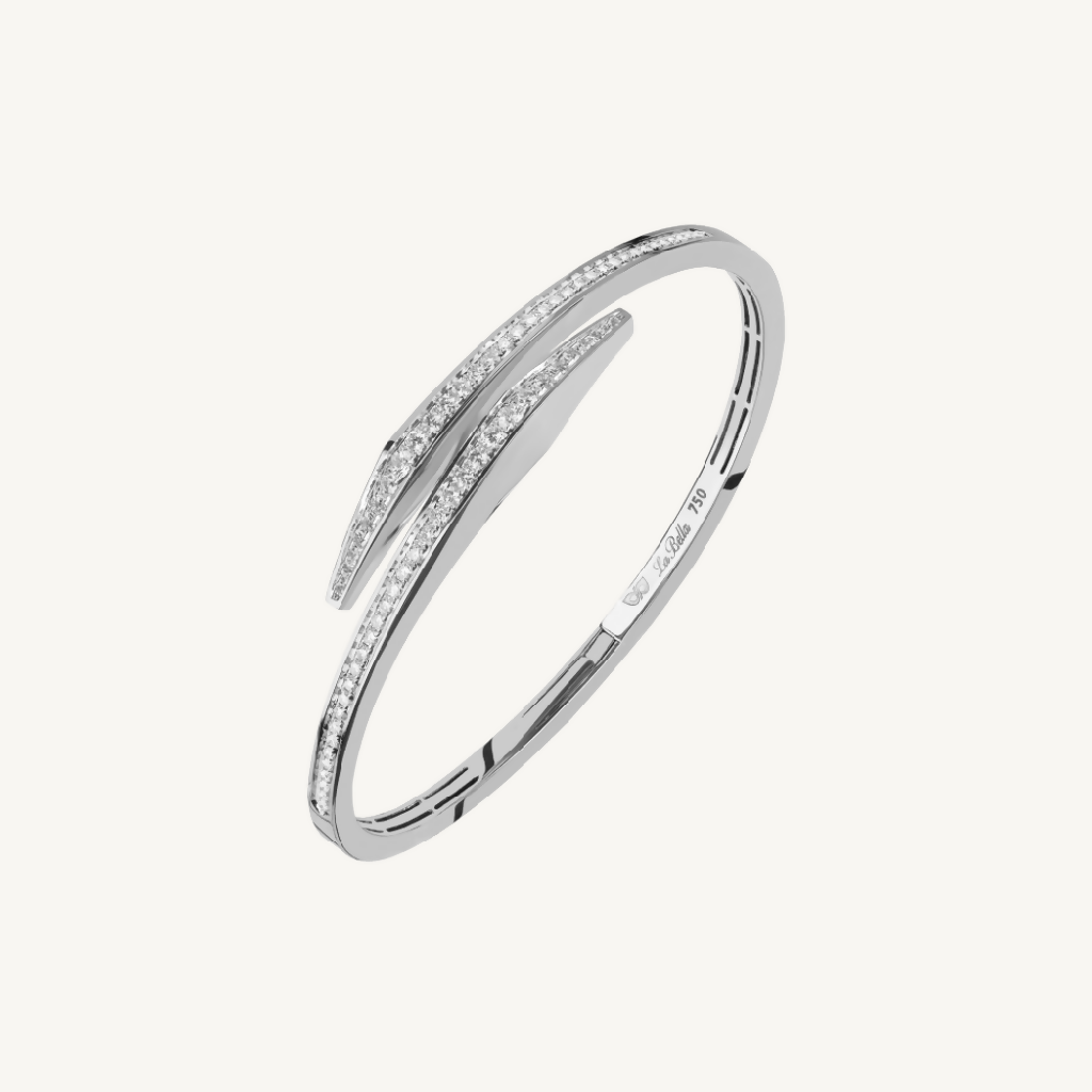 Angelina White Gold Bangle