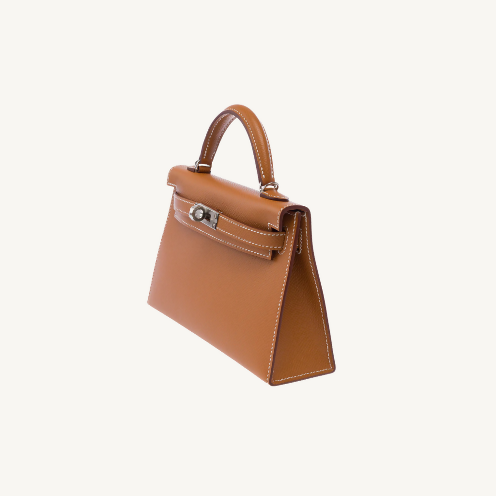 Mini Kelly Sellier 20 Gold Epsom PHW