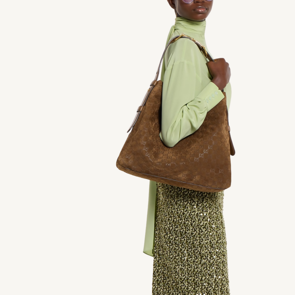 Beatrix Large Tote Bag in Suede